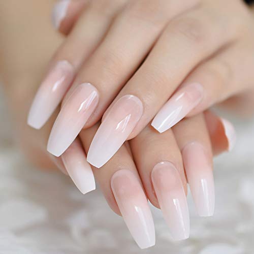 Artificial nails with glue