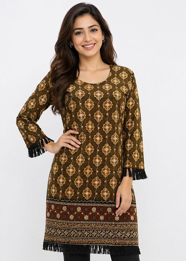 Printed Shirt with stones in it