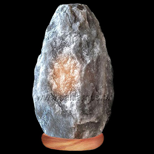 Natural Shape Grey Salt Lamp
