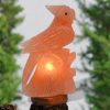 Hand Crafted Parrot on tree Salt Lamp