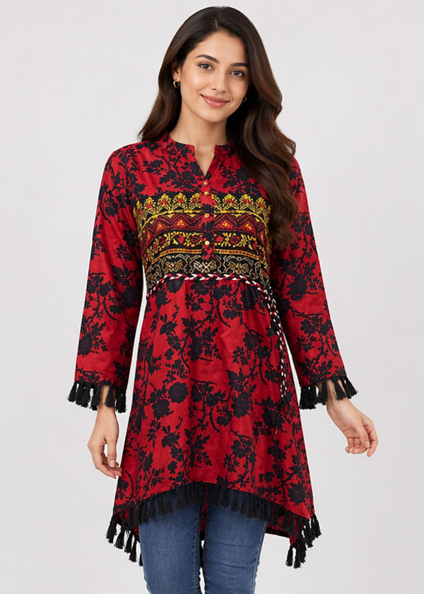 Ladies Frock in Lawn Fabric