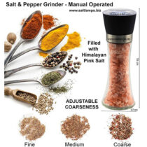 Salt Grinder with Black Cap